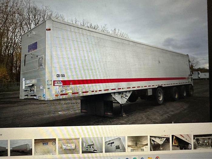 Used 2010 TITAN 53 ft Quad/Axle Closed Top aluminum live bottom