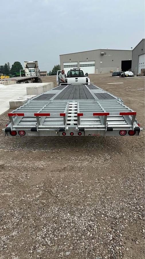 Used 2024 K-Trail Tag 30 36ft Tandem Axle equipment trailer galvanized fra