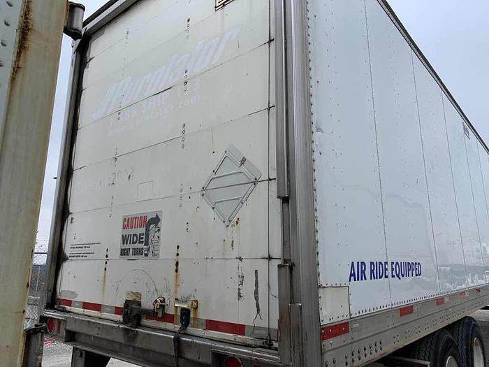 Used 2007 Trailmobile Utility 53 foot Dry van tandem rear roll up