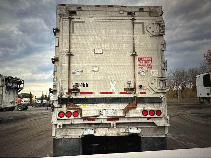 Used 2008 TITAN 48 ft Quad/Axle Closed Top aluminum live bottom