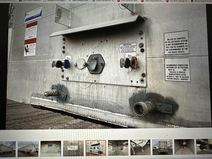 Used 2008 TITAN 48 ft Quad/Axle Closed Top aluminum live bottom