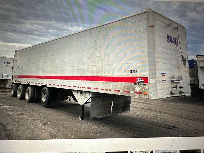 Used 2008 TITAN 48 ft Quad/Axle Closed Top aluminum live bottom