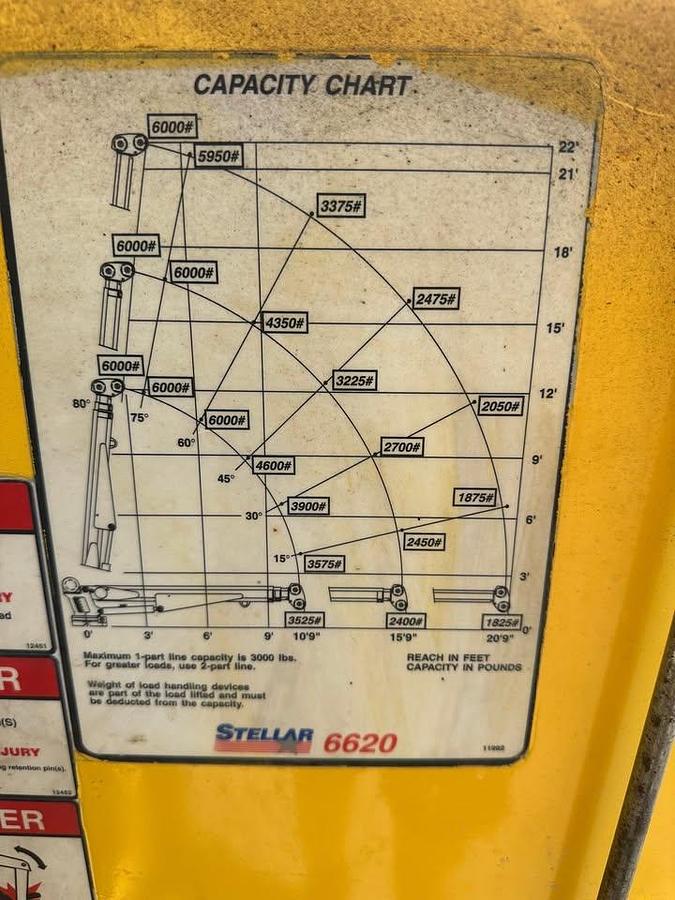 Used 2017 Ford F550 XL, 4 x 4 Service Truck crane generator, air compressor