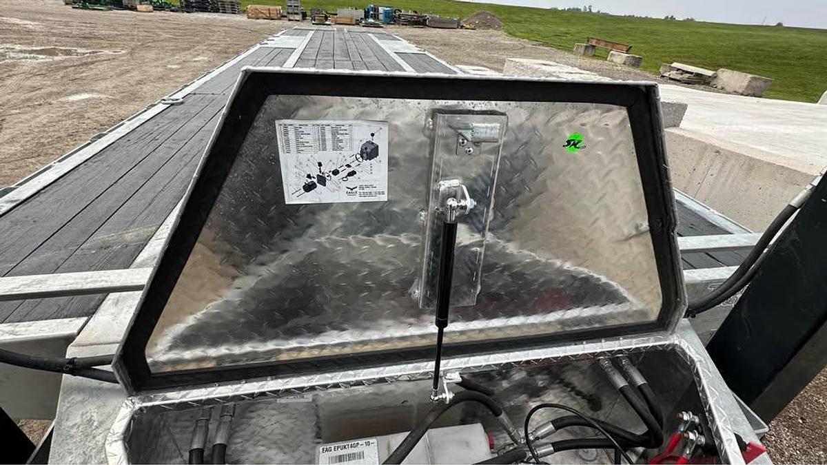 Used 2024 K-Trail Tag 30 36ft Tandem Axle equipment trailer galvanized fra