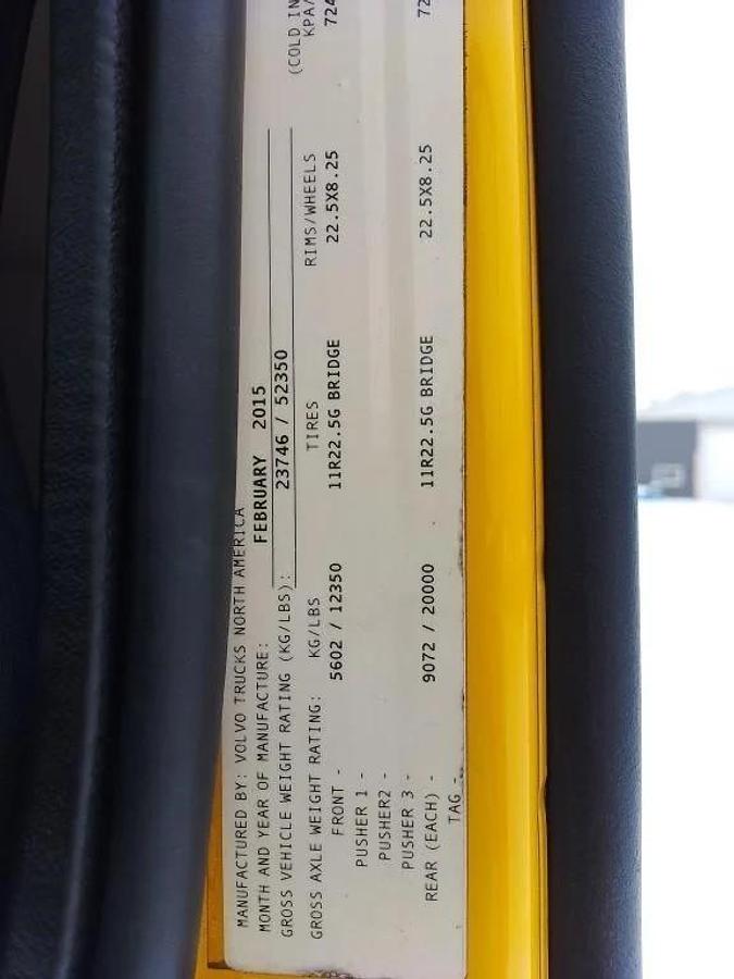 Used 2016 Volvo T/A Highway Tractor