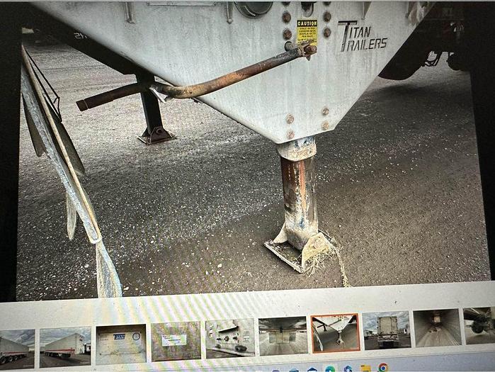 Used 2008 TITAN 48 ft Quad/Axle Closed Top aluminum live bottom