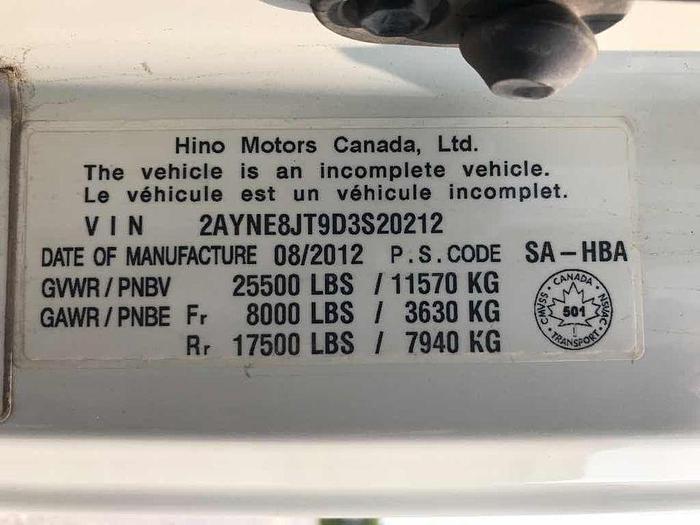 Used 2013 HINO 258 KARGO KING ROLL OFF SYSTEM g licence hook lift bin