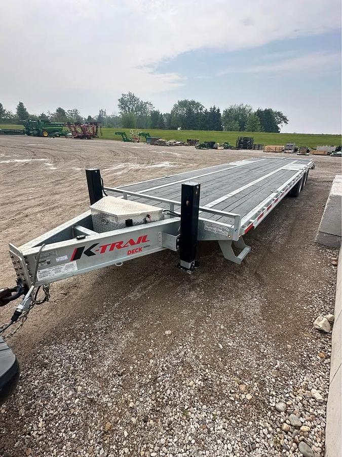 Used 2024 K-Trail Tag 30 36ft Tandem Axle equipment trailer galvanized fra