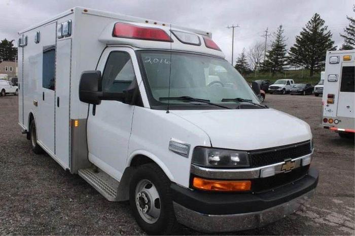 Used 2016 Chevrolet Express Commercial Cutaway 3500 Diesel Ambulance