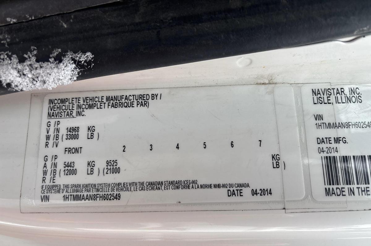 Used 2015 International 4300SBA 4x2 hi-rail service truck