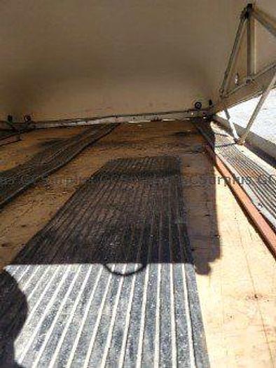 Used 2003 U PULL 8’ X 12’ FIBERGLASS COVER DOUBLE SNOWMOBILE TRAILER