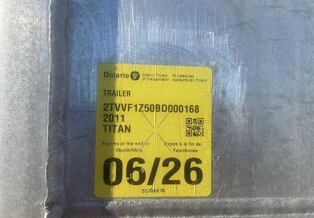 Used 2011 Titan 53 ft 5/Axle Moving Floor Trailer