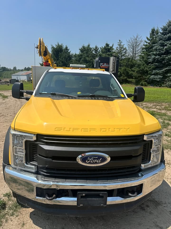 Used 2017 Ford F550 XL, 4 x 4 Service Truck crane generator, air compressor