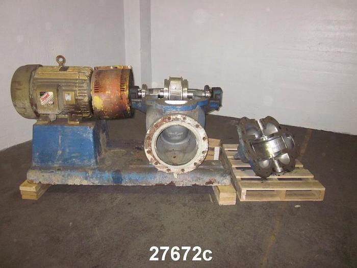 Used Goulds 3410 Goulds 3410, 10X12X12, Stainless Steel Casing,  12.5" Diameter Impeller, 7-Vane Stainless Steel Impeller, Stainless Steel Wear Rings, Mechanical Seals. #27672