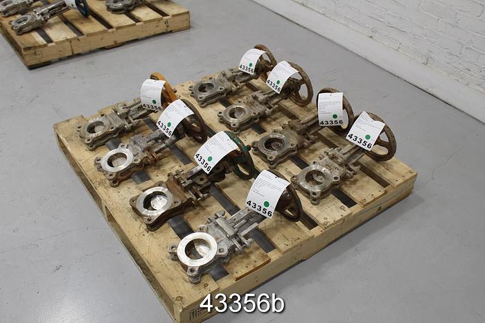 Used 3" Hand Operated Knife Gate Valve #43356