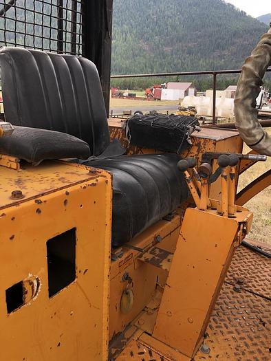 Used HB19356 Drain-hole Drill, mounted on Case 1150C Dozer Jensen JDC HV100  on Case 1150C track drill