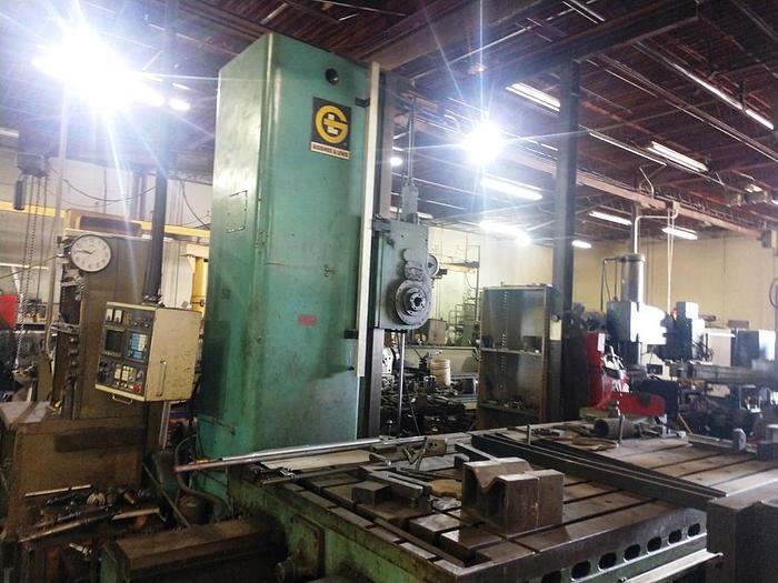 Used 5" Giddings & Lewis Horizontal Boring Mill, Model 70 D5-T, Table 60" X 120", X-120", Y-72", 975 rpm, 30 hp, DRO, ID17628