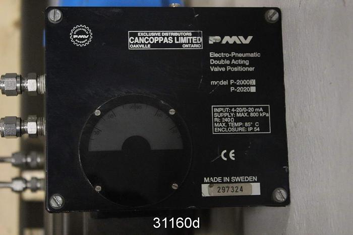 Used Valbia DN-100 4" Air Operated Ball Valve #31160