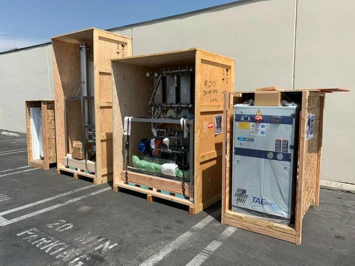 Used Delta Separations FFE-45 Falling Film Evaporator 45GPH w/ Chiller & Heater