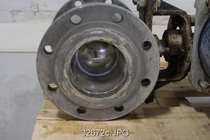 Used Jamesbury 4" Control Ball Valve #32672