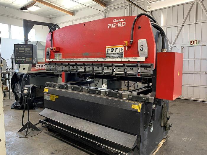 Used 2000 88 Ton Amada RG-80 CNC Press Brake