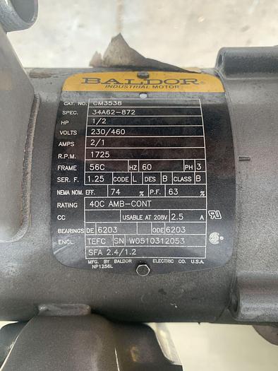 Used Conveyor, Belt, 18" x 9', C/st, Hytrol, 1/2 HP #S744290