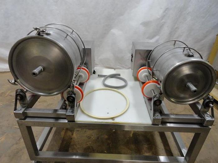 Used Two Drum Tumbling System, 20# & 30# capacity