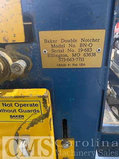 Used 2019 Baker 100" Pallet Notcher