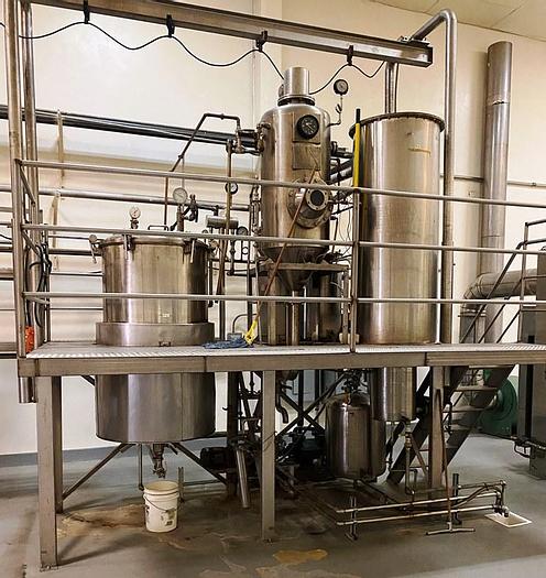 Used Evaporator, 1 Effect, 300 PPH, 316 S/st, Rising Film #S743810