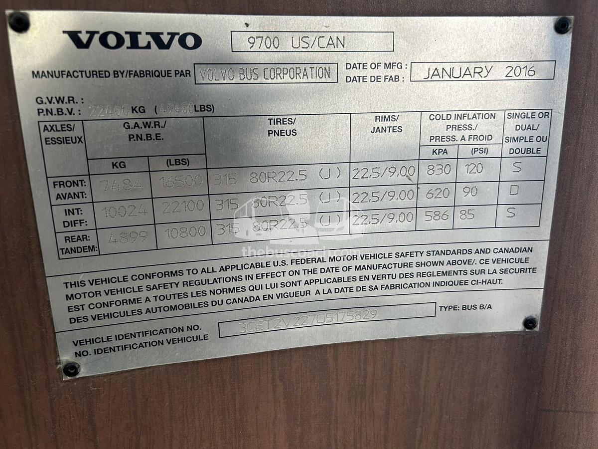 Used 2016 VOLVO 9700