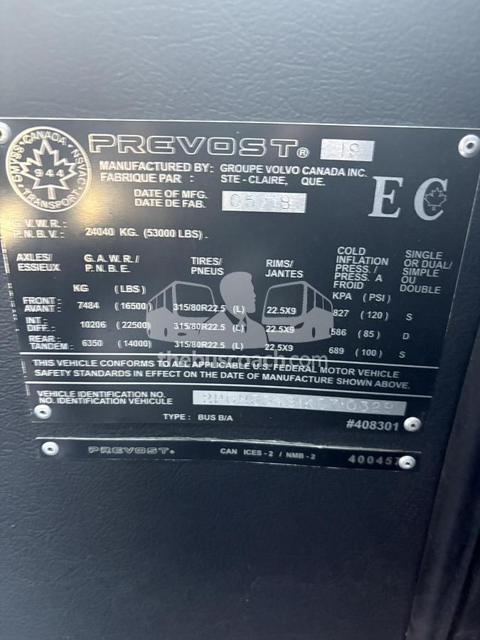 Used 2019 PREVOST H3-45