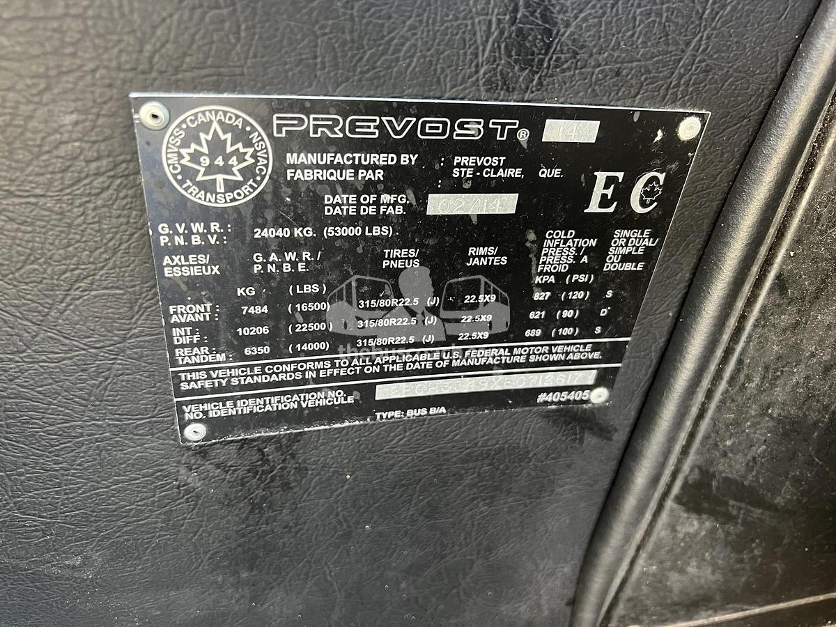 Used 2014 PREVOST H3-45