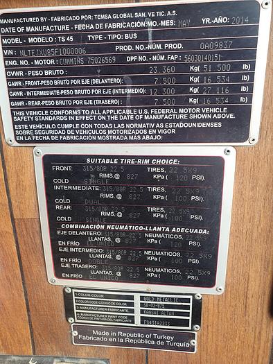 Used 2015 TEMSA TS45