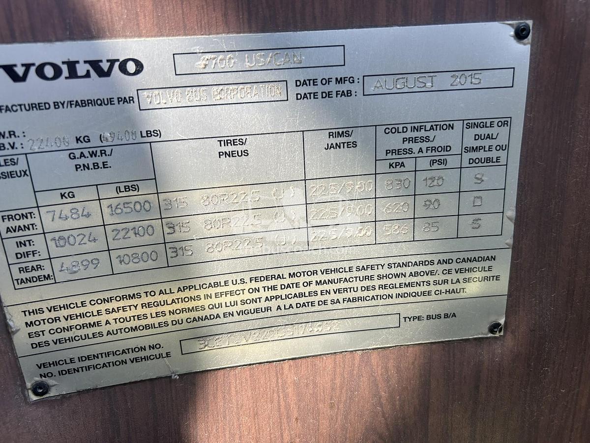 Used 2016 VOLVO 9700