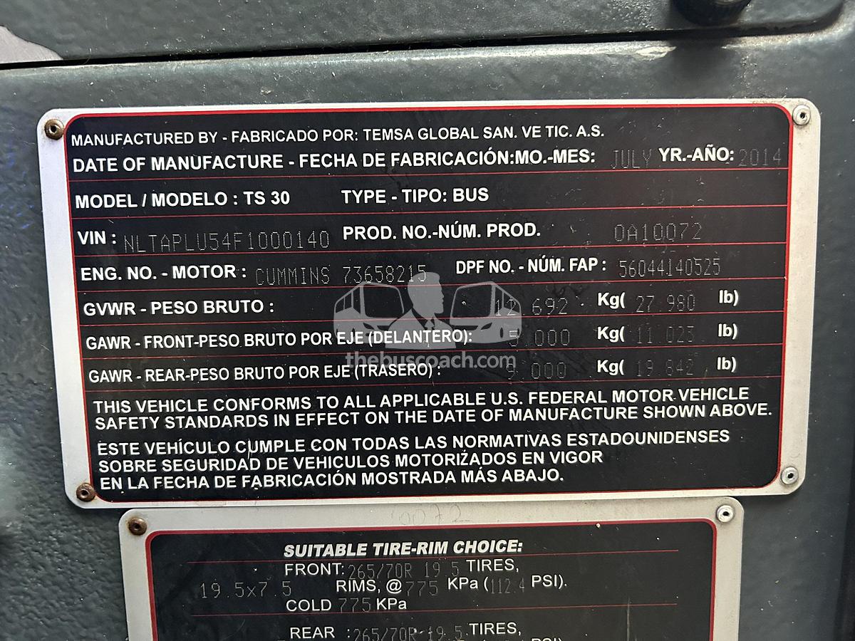 Used 2015 TEMSA TS30