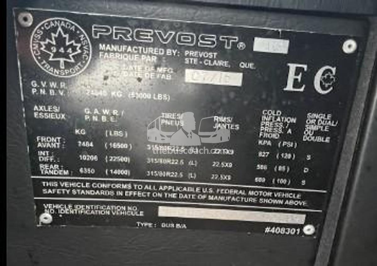 Used 2016 PREVOST X3-45 ADA