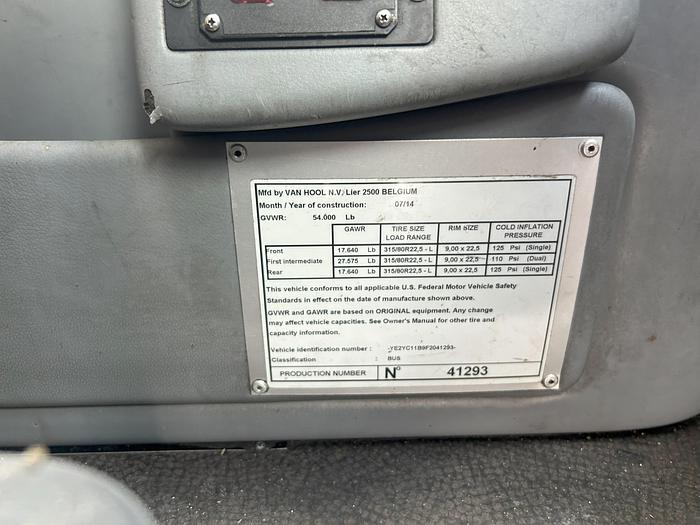 Used 2015 VAN HOOL TX45