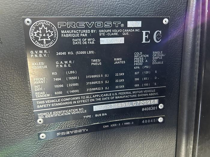 Used 2020 PREVOST H3-45