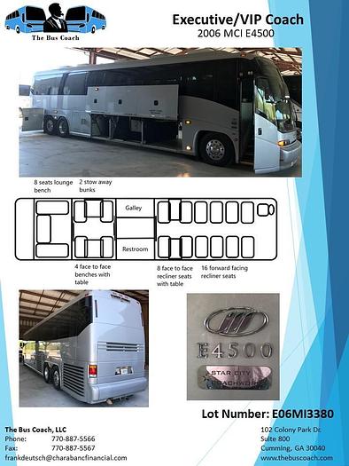 Used 2006 MCI E4500 Conv