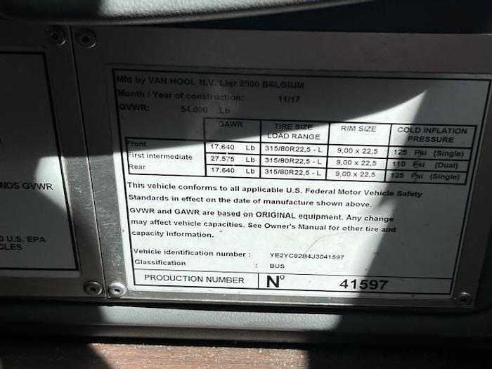 Used 2018 VAN HOOL TX45