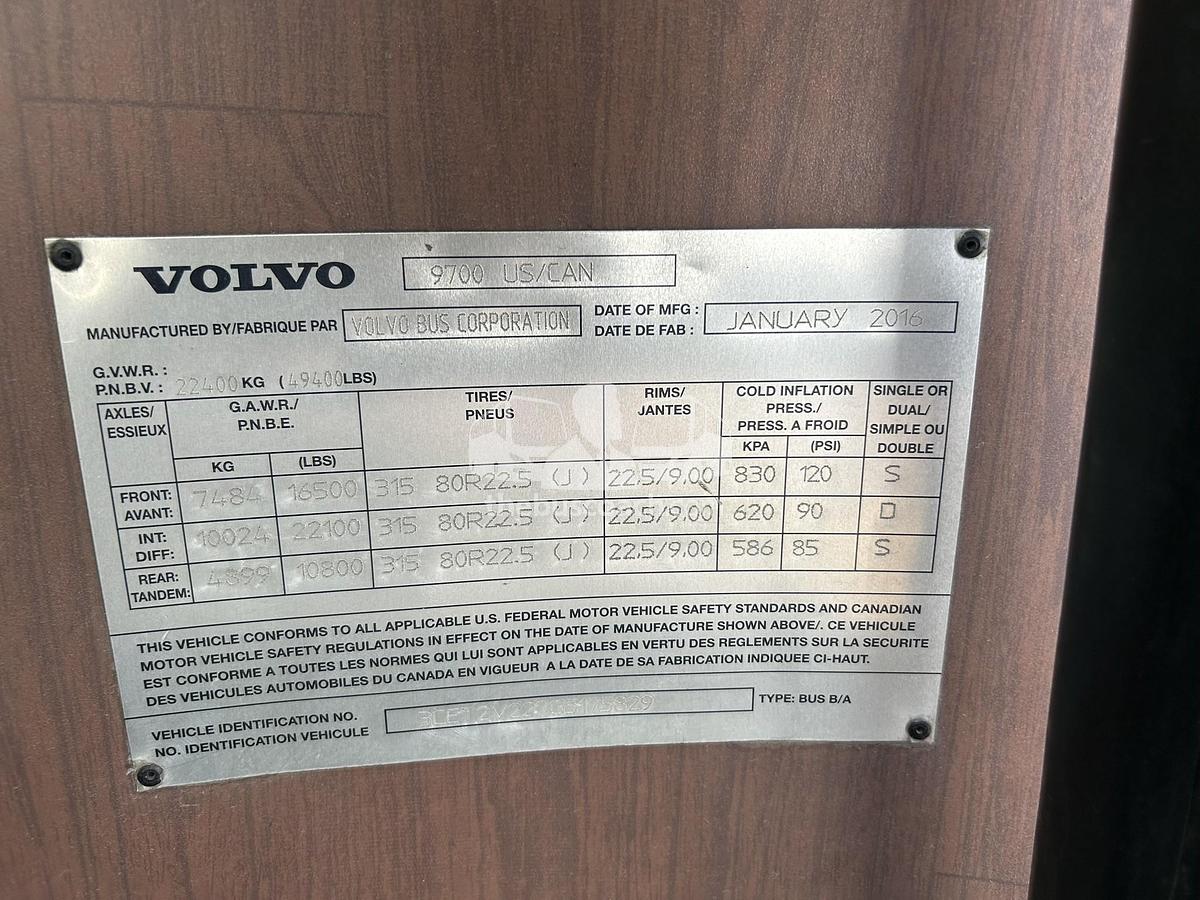 Used 2016 VOLVO 9700