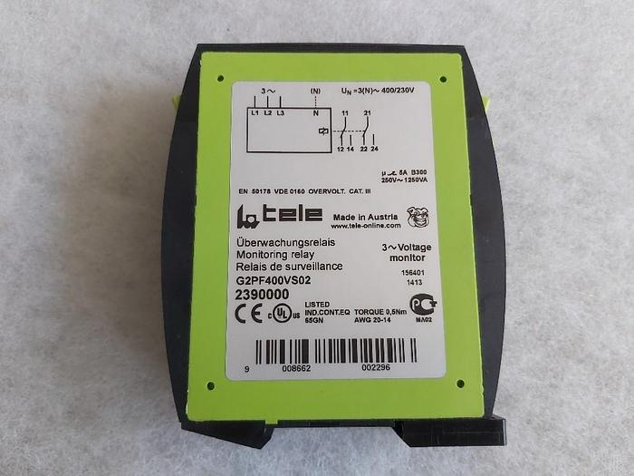 Überwachungsrelais, G2PF400VS02, Tele, neu