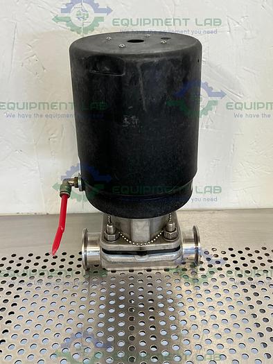 Used ITT Pure-Flo  AP1509  Stainless Steel Diaphragm Valve w/ 1 1/2" Sanitary Fit