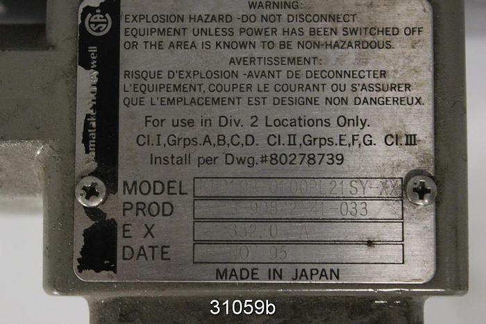 Used Honeywell KID19B-0100PL21SY 4" Magnetic Flow Tube #31059