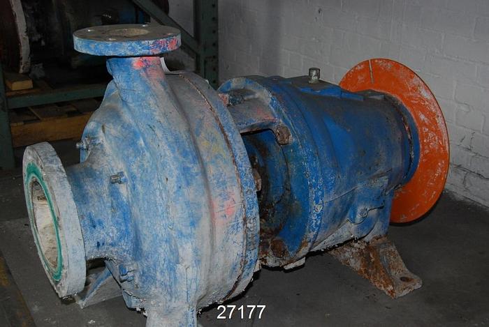 Used Goulds 3175 Goulds 3175, 3X6X14, 13.50" Impeller Diameter, Stainless Steel Impeller, Stainless Steel Casing, Stainless Steel Stuffing Box, Stainless Steel Suction Side Plate, Packing. #27177