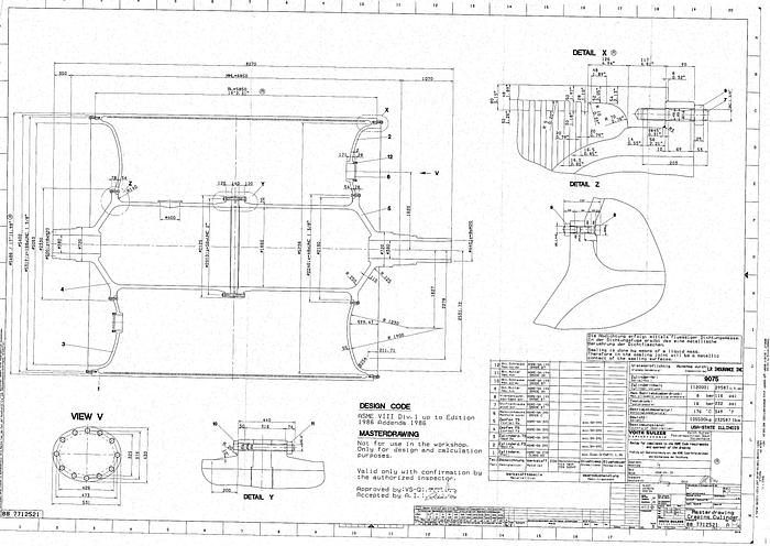 Unused Voith  Yankee Dryer, Unused, New In 2001, 233.5" Face, 215.73" Diameter, Design Sheet Width 208", Pressure Rating 125 Psig, 500 Pli Load, Dry Crepe. Shell Thickness 1.97", Head Thickness 2.56". Not Coated.  Ribbed Bore. #25822