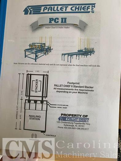 Used Pallet Chief PCII with Stacker