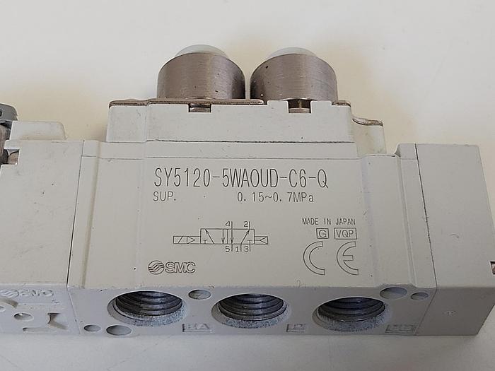 3 Stück Magnetventile, SY5120-5WAOUD-C6-Q, SMC neuwertig