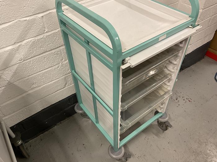 Used Bristol Maid Gratnells trolley 5 drawer and security for Sale