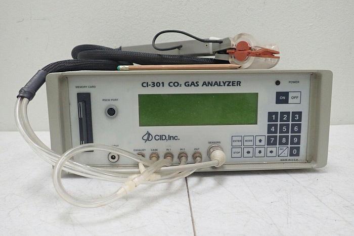 Used CID CI-301 CO2 Gas Analyzer with Manual and Bag